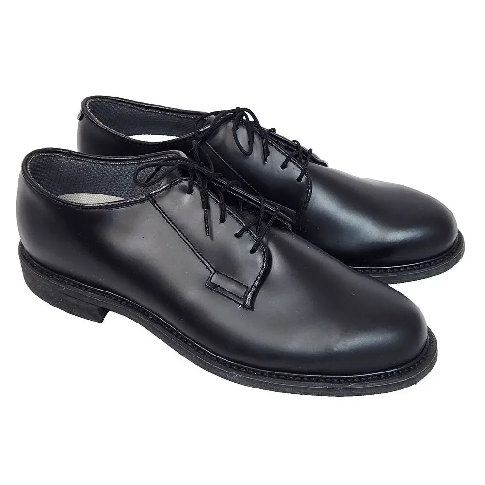 Bates black leather